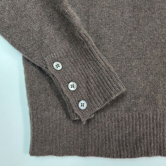 Eclectic Sweater Mens M Lambs Wool Blend Grandpa Style Preppy Career Wear Oxford - Picture 5 of 10